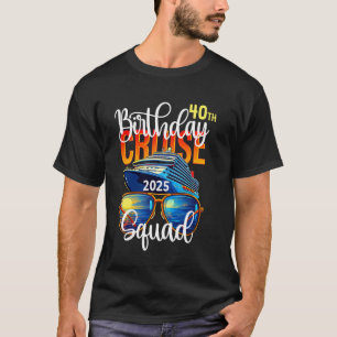Camiseta Meninas Férias de Cruzeiro 2025 Viagem Aniversário