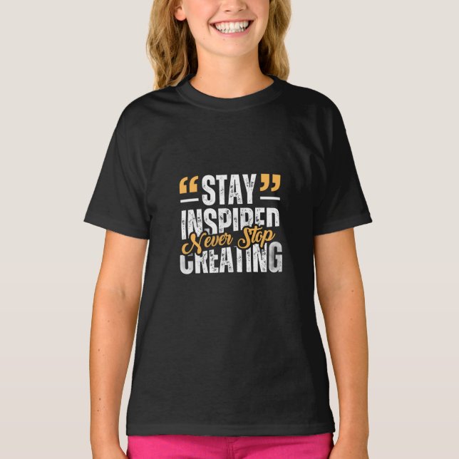Camiseta Meninas Fique Inspiradas (Frente)