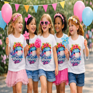 Camiseta Meninas Fofas da Baleia