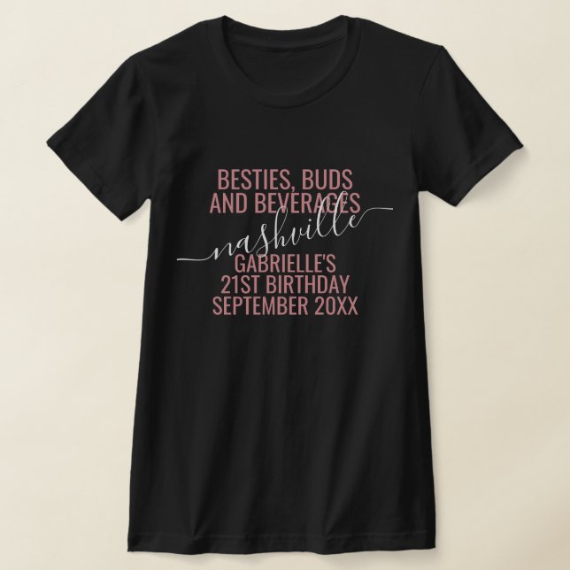 Camiseta Meninas Fora da Noite Fora de Viagem Personalizada (Postura )