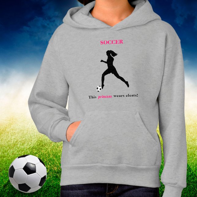 Camiseta Meninas Futebol "This Princess veste cleats" (Criador carregado)
