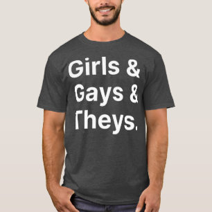 Camiseta Meninas Gay e Teus LGBT Enby Humor Engraçados