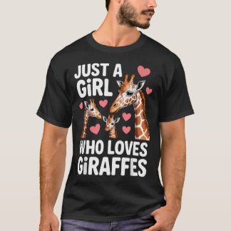 Camiseta Meninas Girafas Engraçadas Safari Girafa