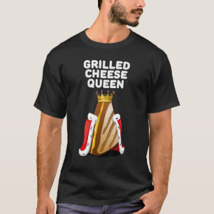 Camiseta Meninas Grelhas De Queijo Camarão Mulheres Grelhad