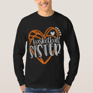 Camiseta Meninas Irmã de Basquete Distúrbios Cardíacos