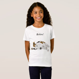 Camiseta Meninas Jack de sono bonito Russell