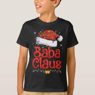 Camiseta Meninas Legal Baba Claus com Santa Hábito À Luz De