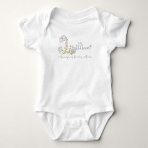 Camiseta Meninas Lillian L nome que significa macaco-mirim