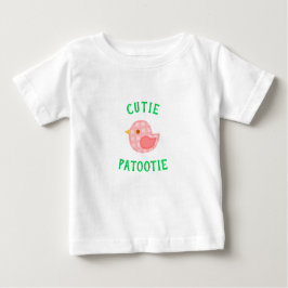 Camiseta Meninas Lindas Rosa Cutie Patootie Pássar