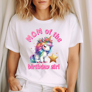 Camiseta Meninas mágicas unicórnio cintilante idade anivers