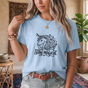 Camiseta Meninas Mágicas Unicórnios Citação Divert