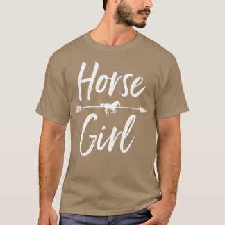 Camiseta Meninas Malditas Eu Amo Meus Cavalos Correndo Pres