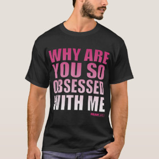 Camiseta Meninas Médias Obcecadas Comigo Gráfico Gradiente