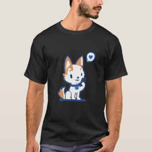Camiseta Meninas Meninos Cachorrinho Fofo Telefone Ama Seu
