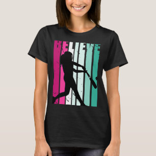 Camiseta Meninas Motivacionais Rosa E Verde Acreditam No Ba