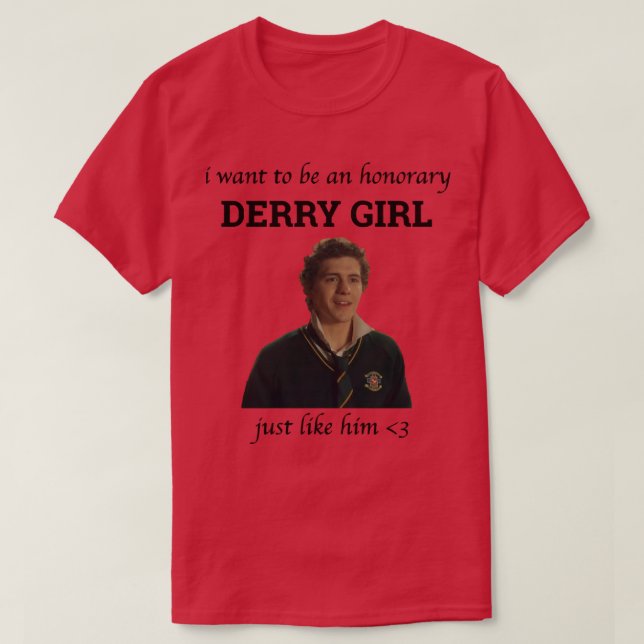 Camiseta Meninas Mulheres Honorárias Derry Girl Bonitas Pre (Frente do Design)