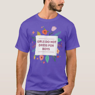Camiseta Meninas Não Se Vestirem Para Rapazes Feministas Bo