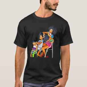 Camiseta Meninas Negras Amem Seu Cabelo Natural Afro Mulher
