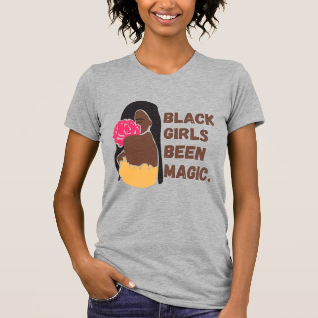 Camiseta Meninas Negras Foram Mágicas (Frente)
