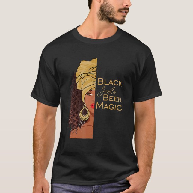 Camiseta Meninas Negras Foram Uma História Negra Mágica, Mê (Frente)