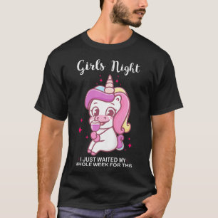 Camiseta Meninas, noite, eu só esperei meu salto de pub int