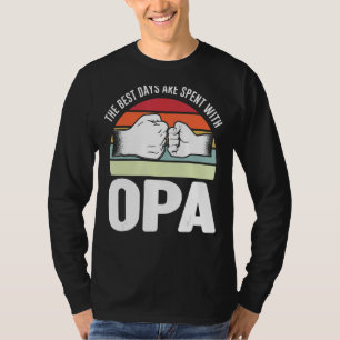 Camiseta Meninas Os Melhores Dias São Gastos Com O Avô Do O