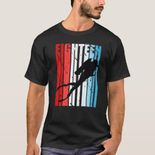 Camiseta Meninas Ou Meninos Scuba A Mergulhar 18.O Aniversá