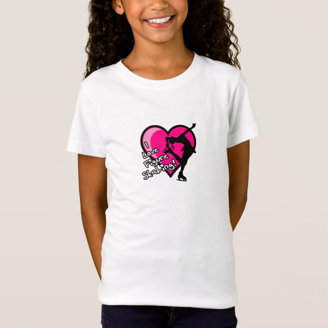 Camiseta MENINAS - patinagem artística do amor de i - (Frente)