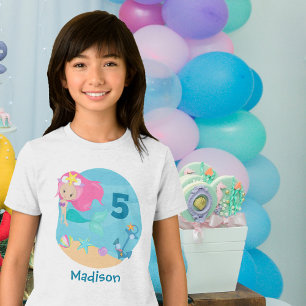 Camiseta Meninas Personalizadas da Festa de aniversário de