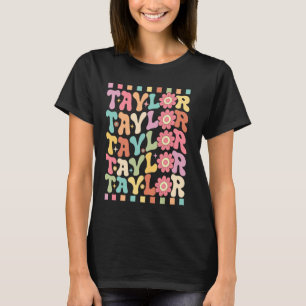 Camiseta Meninas Personalizadas, Nome: TAYLOR Groovy