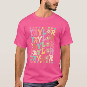 Camiseta Meninas Personalizadas Primeiro Nome TAYLOR Groovy