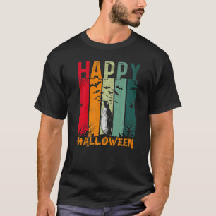 Camiseta Meninas Pinguins Estilo Retroativo Janto de Hallow
