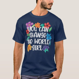 Camiseta Meninas Podem Mudar O Mundo Feminismo Emancipação