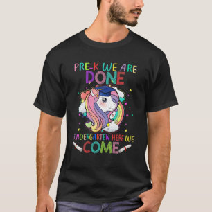 Camiseta Meninas Pré-K Graduação Mágica Unicórnio
