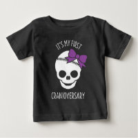 Meninas Primeiro Cranioversário com Arco Baby T-Sh