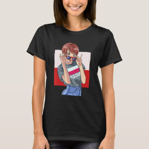 Camiseta Meninas Princesas Polonesas Bandeira da Polônia Or