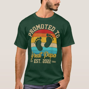 Camiseta Meninas Promovidas para Excelente Papa 2022 Retro