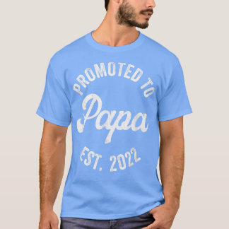 Camiseta Meninas Promovidas Para Papá, Novo Avô Gravidez An