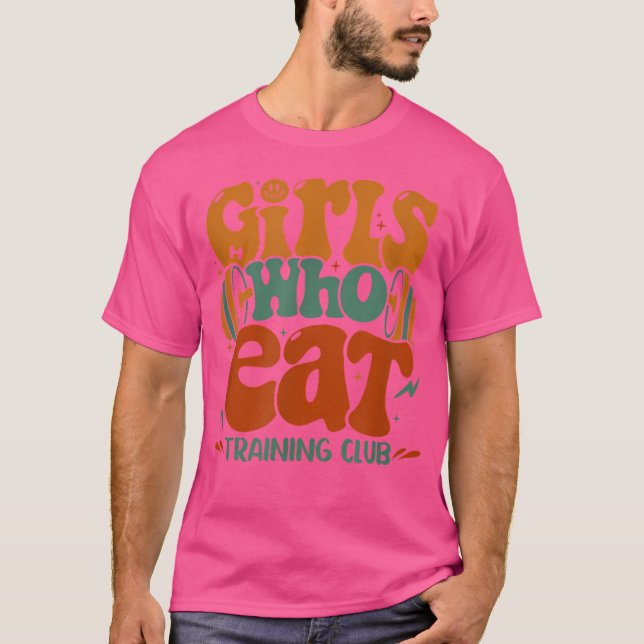 Camiseta Meninas Que Comem Clube de Treinamento Barbell Mal (Frente)