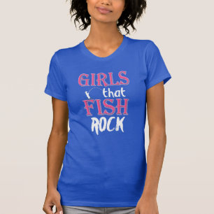 Camiseta MENINAS que PESCAM o pescador da pesca da menina