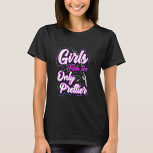 Camiseta Meninas Que Pescam Por Anglas E Meninas Fisher Dau