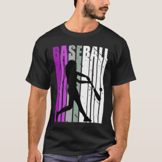 Camiseta Meninas Retro Baseball Birthday Softball em Distân