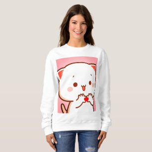 Camiseta Meninas rosa-doces no melhor inverno