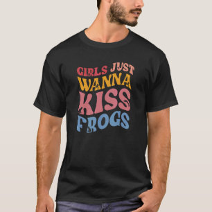 Camiseta Meninas só querem Beijar Sapos por princesa desbei