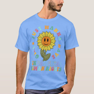 Camiseta Meninas Só Querem Direitos Fundamentais Vintage S