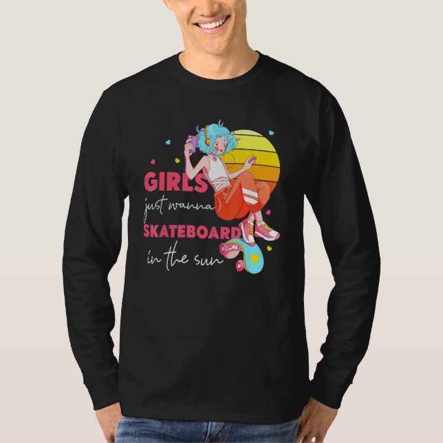 Camiseta Meninas Só Querem Pé-De-Pé No Sol. (Frente)