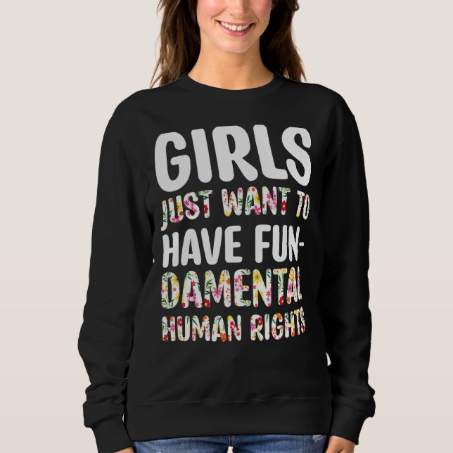 Camiseta Meninas Só Querem Ter Direitos Fundamentais (Frente)