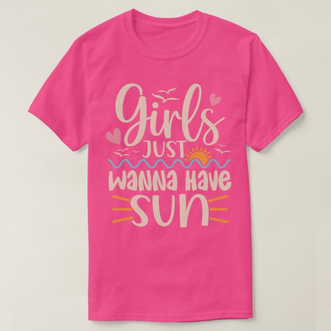 Camiseta Meninas Só Querem Ter Sol 2 (Frente do Design)
