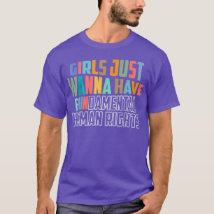 Camiseta Meninas Só Querem Ter Um Fã De Direitos Humanos Fu
