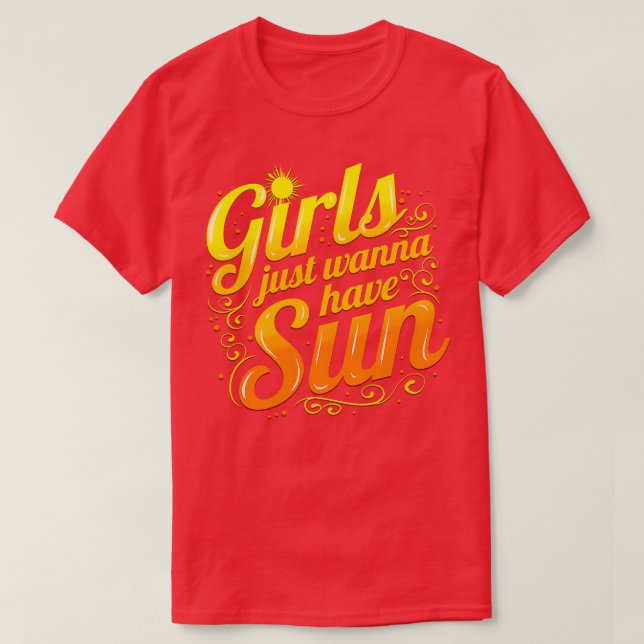 Camiseta Meninas Só Querem Ter Uma Break Sun Spring (Frente do Design)
